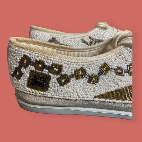 🎉 HP 🕰️ VTG RARE 90s COLORWERKS BEADED CLOCK CASUAL SNEAKERS SZ 10 - Picture 4 of 15